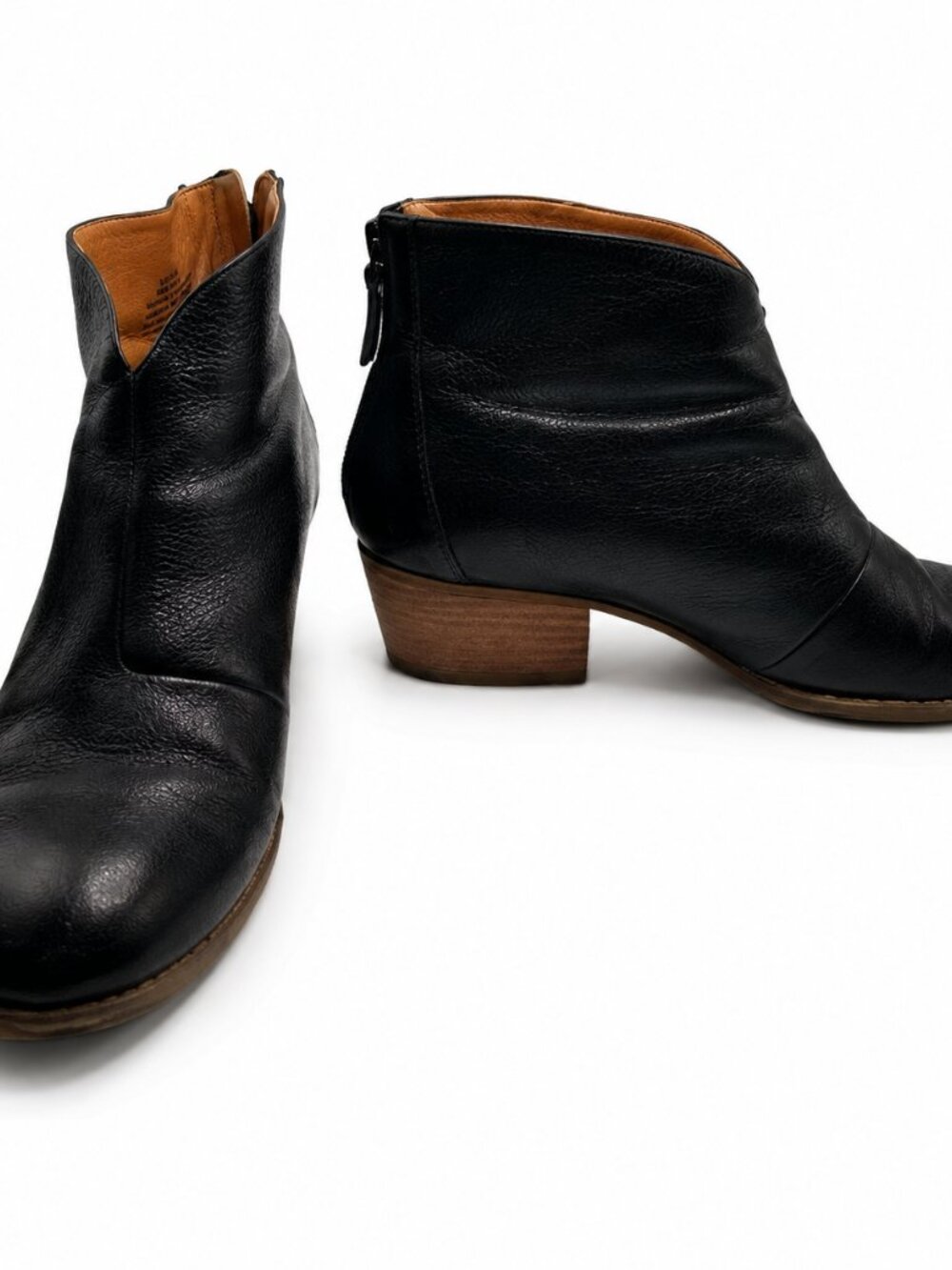 Nine West Leather Ankle Booties Black 8.5M